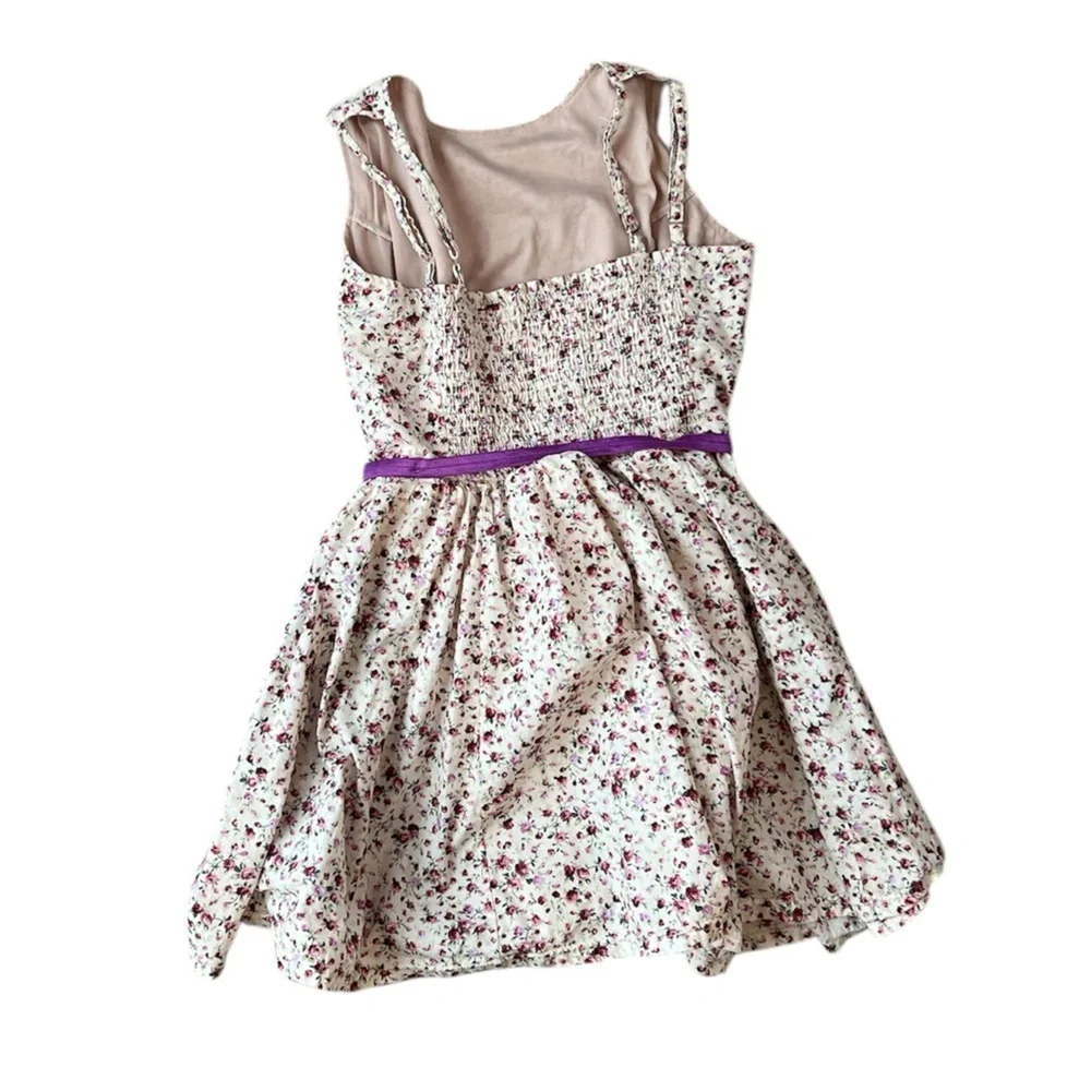 Weissman White Roses Floral Dance Costume Dress